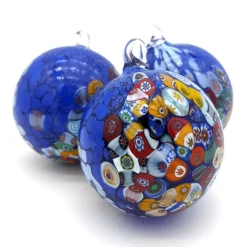 Discount Pamono Blue Murano Glass Balls from YourMurano, Set of 3