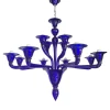 Pamono Blue Murano Glass Chandelier from Simoeng> Ceiling Lights