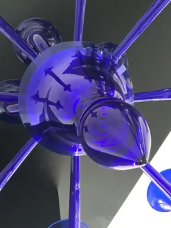Pamono Blue Murano Glass Chandelier from Simoeng><noscript><img width=