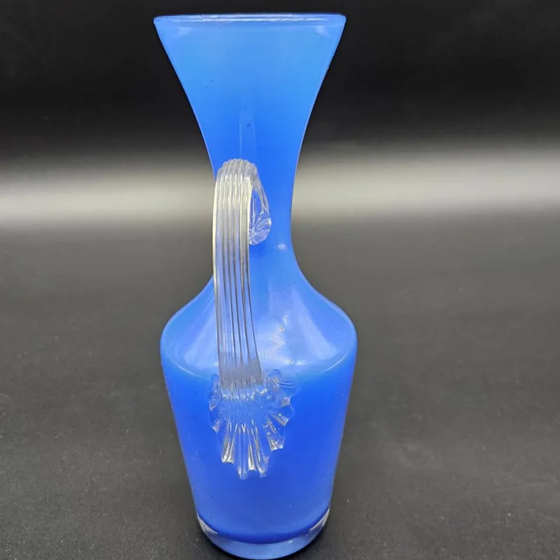 Pamono Blue Murano Glass Vase with Handles, 1950s> Vases