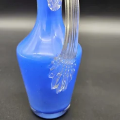 Pamono Blue Murano Glass Vase with Handles, 1950s><noscript><img width=