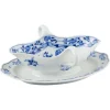 Pamono Blue Onion Porcelain Gravy Boat with Handles on Foot from Meissen, Germany, 1890s> Dinnerware Accessories
