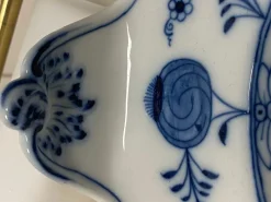 Pamono Blue Onion Porcelain Platter by Carl Teichert for Meissen, 1880s><noscript><img width=