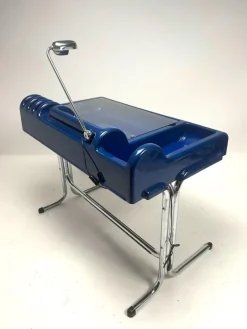 Outlet Pamono Blue Plastic Orix Desk by Parigi and Prina for Molteni, Italy, 1970s