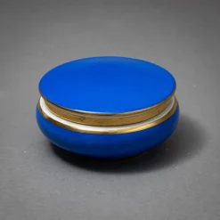Hot Pamono Blue Porcelain Lidded Box, 1890s