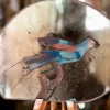 Pamono Blue Posing Silver Mirror from Unique Mirrors> Decorative Objects