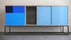 Sale Pamono Blue Real Sideboard by Studio Deusdara