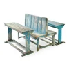 Pamono Blue Wooden Double School Desk> Children's Tables