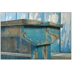 Pamono Blue Wooden Double School Desk><noscript><img width=