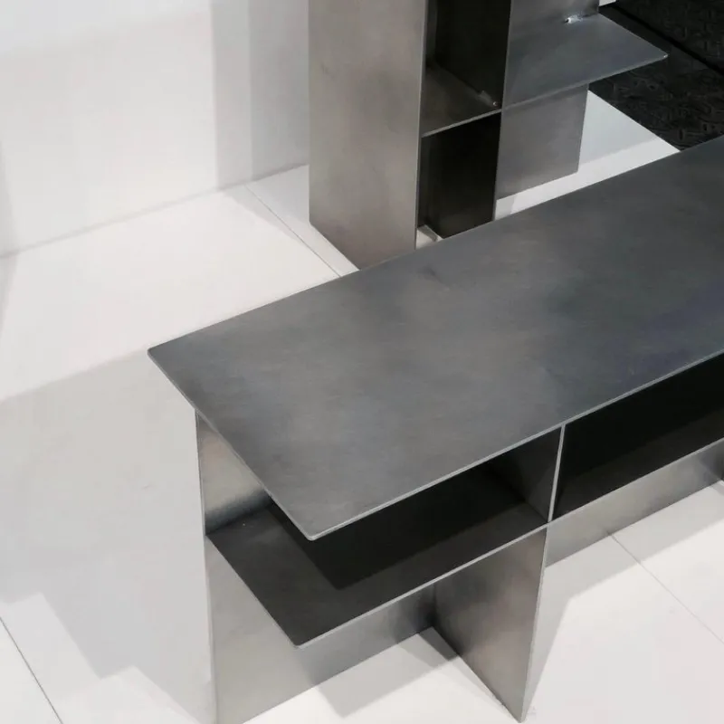 Pamono BNCH+ Multifunctional Object in Aluminum by Esther De Vos