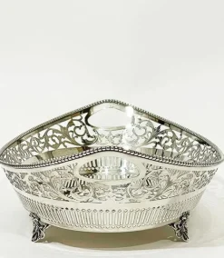 Sale Pamono Boat-Shaped Silver Bread Basket from N.S. Gotlieb