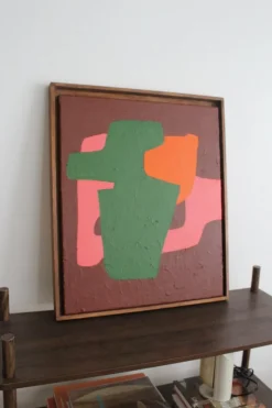 Online Pamono Bodasca, Brick Abstract Composition, Acrylic on Stretched Canvas, 2025