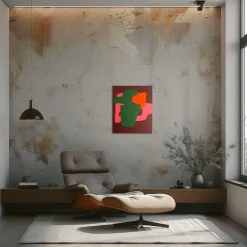 Online Pamono Bodasca, Brick Abstract Composition, Acrylic on Stretched Canvas, 2025