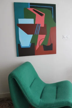 Pamono Bodasca, Colorful Abstract Clarity, 2025, Acrylic on Canvas><noscript><img width=