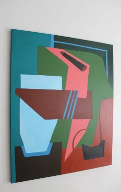 Pamono Bodasca, Colorful Abstract Clarity, 2025, Acrylic on Canvas><noscript><img width=