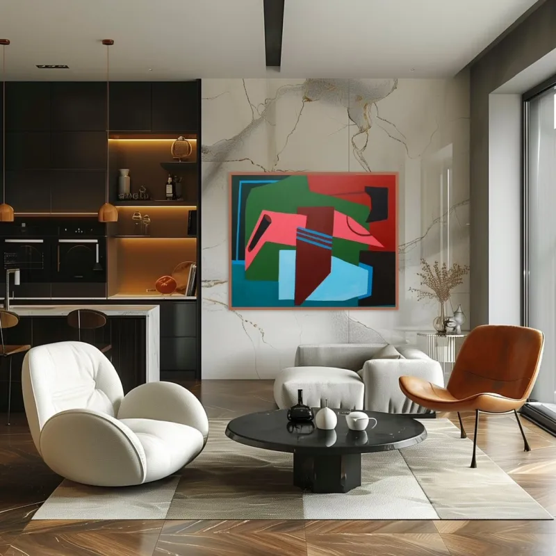 Pamono Bodasca, Colorful Abstract Clarity, 2025, Acrylic on Canvas> Abstraction