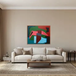 Pamono Bodasca, Colorful Abstract Clarity, 2025, Acrylic on Canvas><noscript><img width=