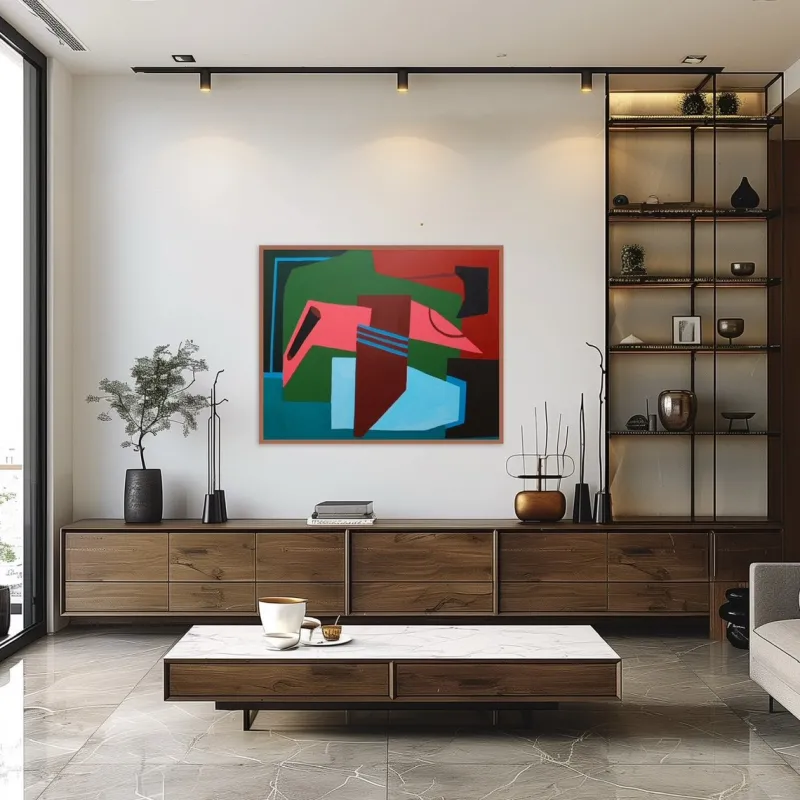 Pamono Bodasca, Colorful Abstract Clarity, 2025, Acrylic on Canvas> Abstraction