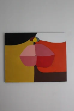 Pamono Bodasca, Lips, 2025, Acrylic on Stretched Canvas> Abstraction|Painting