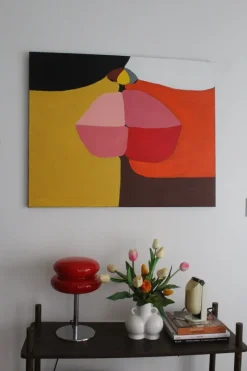 Pamono Bodasca, Lips, 2025, Acrylic on Stretched Canvas><noscript><img width=
