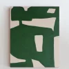 Discount Pamono Bodasca, Minimalist Green Organic, 2025, Acrylic on Canvas