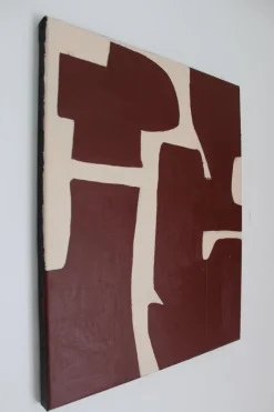Pamono Bodasca, Organic Abstract, 2025, Acrylic on Stretched Canvas><noscript><img width=