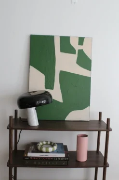 Pamono Bodasca, Organic Green Abstract 3, Acrylic on Canvas, 2025