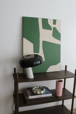 Pamono Bodasca, Organic Green Abstract 3, Acrylic on Canvas, 2025