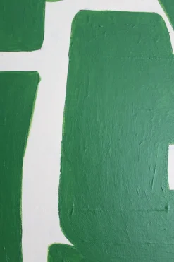 New Pamono Bodasca, Organic Green Abstract Composition, 2025, Acrylic on Canvas