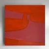 Pamono Bodasca, Pink-Orange, Acrylic on Canvas, 2025> Abstraction|Painting