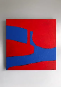 New Pamono Bodasca, Red Shape, 2025, Acrylic on Canvas