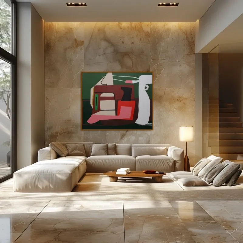 Best Pamono Bodasca, Serenity Colorful Abstract, Acrylic on Canvas, 2025