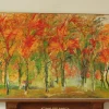 Pamono Bodin, Autumn Forest, 1960s, Oil on Panel, Framed> Mid-Century