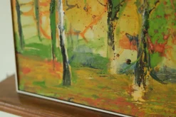 Pamono Bodin, Autumn Forest, 1960s, Oil on Panel, Framed><noscript><img width=