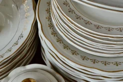 Pamono Bohemian Claire Dinner Service in Faïence from Sarreguemines France, Set of 43><noscript><img width=