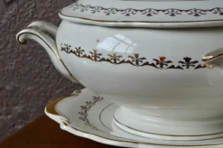 Pamono Bohemian Claire Dinner Service in Faïence from Sarreguemines France, Set of 43><noscript><img width=