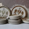 Online Pamono Bohemian Country Chic Style Stoneware Dinnerware Set from Longchamp, 1970s, Set of 19