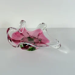 Discount Pamono Bohemian Curved Glass Bowl attributed to Josef Hospodka for Chribska Glassworks, 1960s