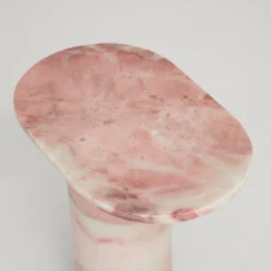 Clearance Pamono Bold Pink Marble Side Table from Kiwano Concept
