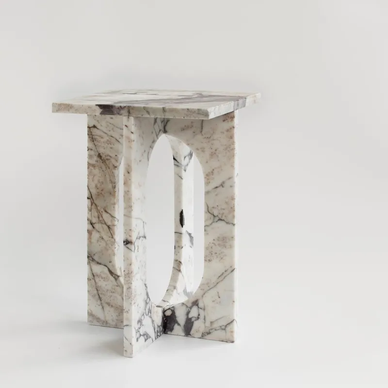 Pamono Bond Side Table in Calacatta Marble from Kiwano Concept> Tables