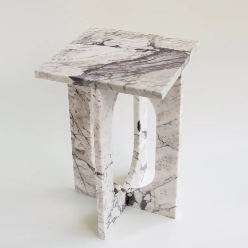 Pamono Bond Side Table in Calacatta Marble from Kiwano Concept> Tables