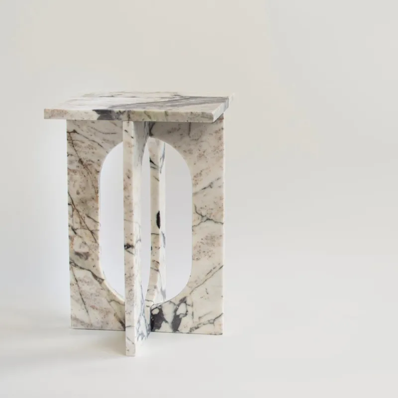 Pamono Bond Side Table in Calacatta Marble from Kiwano Concept> Tables