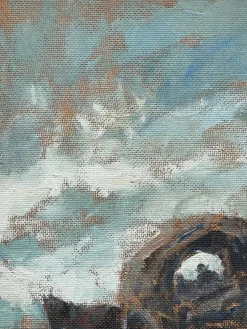 Pamono Bonfatti, Caravan, 20th Century, Oil Painting on Canvas><noscript><img width=