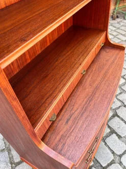 Pamono Bookcase with Secretary and Chest of Drawers in Teak, Denmark><noscript><img width=