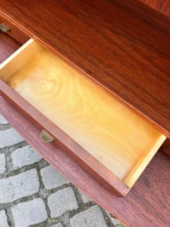 Pamono Bookcase with Secretary and Chest of Drawers in Teak, Denmark><noscript><img width=