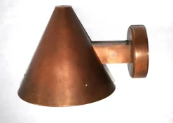 Pamono Boom Outdoor Wall Lamp in Copper from Bega, 1990s><noscript><img width=
