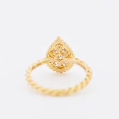 Pamono Boucheron - Serpent Bohème Ring in Yellow Gold and Diamonds
