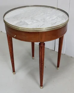 Pamono Bouillotte Table in Mahogany in the Style of Louis XVI, Early 20th Century><noscript><img width=