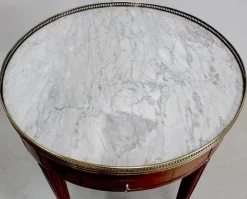 Pamono Bouillotte Table in Mahogany in the Style of Louis XVI, Early 20th Century><noscript><img width=