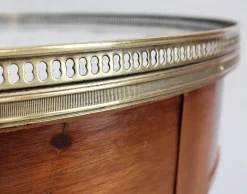 Pamono Bouillotte Table in Mahogany in the Style of Louis XVI, Early 20th Century><noscript><img width=